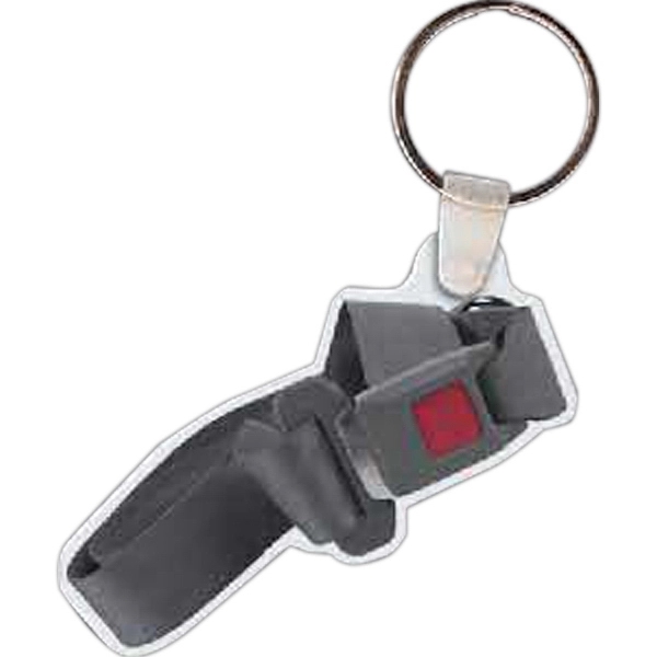 Full-color seat belt-shaped key tag, 2.8"W x 1.25"H... from ASI 56100 Gemini Ind Inc / Gemini Line™