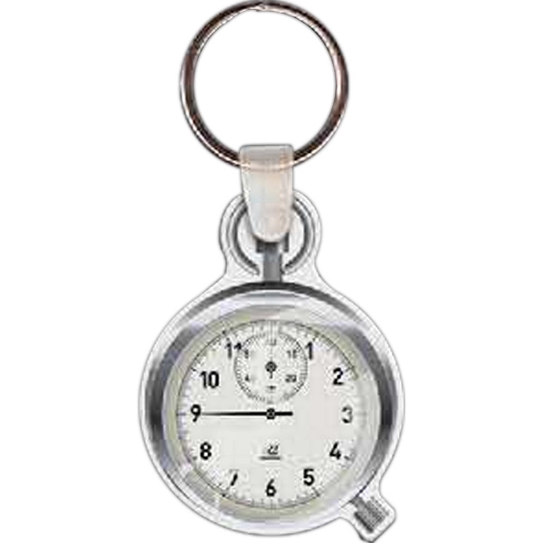 Stop watch shaped key tag, 1.65" W x 2.22" H.... from ASI 56100 Gemini Ind Inc / Gemini Line™