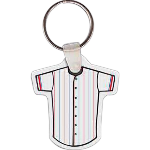 Baseball jersey-shaped key tag, 1.8" W x 1.97" H... from ASI 56100 Gemini Ind Inc / Gemini Line™
