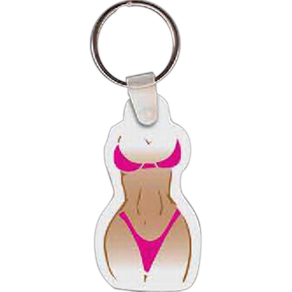 Union-made swimsuit key tag measuring 1.29" W x 2.39" H.... from ASI 56100 Gemini Ind Inc / Gemini Line™