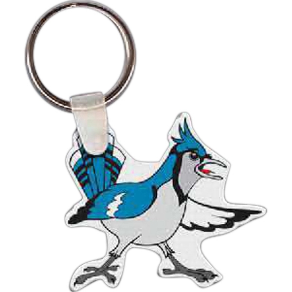 Blue jay-shaped key tag, 1.97" W x 1.75" H... from ASI 56100 Gemini Ind Inc / Gemini Line™