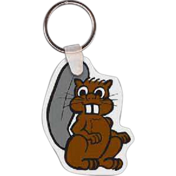 Full color beaver shaped key tag.... from ASI 56100 Gemini Ind Inc / Gemini Line™