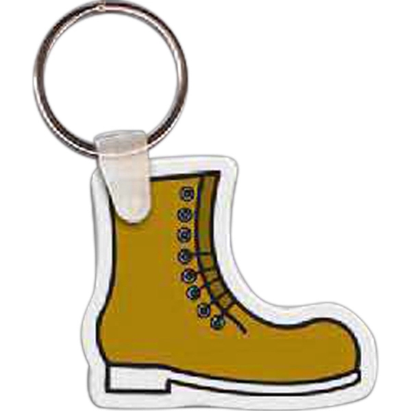 Full color work boot shaped key tag that measures 2" W... from ASI 56100 Gemini Ind Inc / Gemini Line™