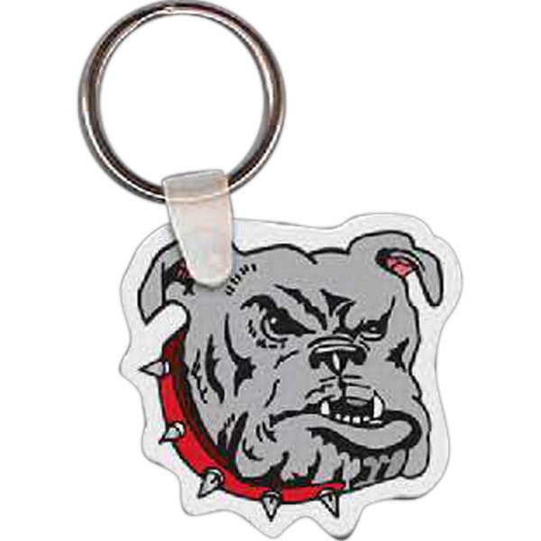 Bulldog shaped key tag that measures 1.81" W x 1.74" H... from ASI 56100 Gemini Ind Inc / Gemini Line™