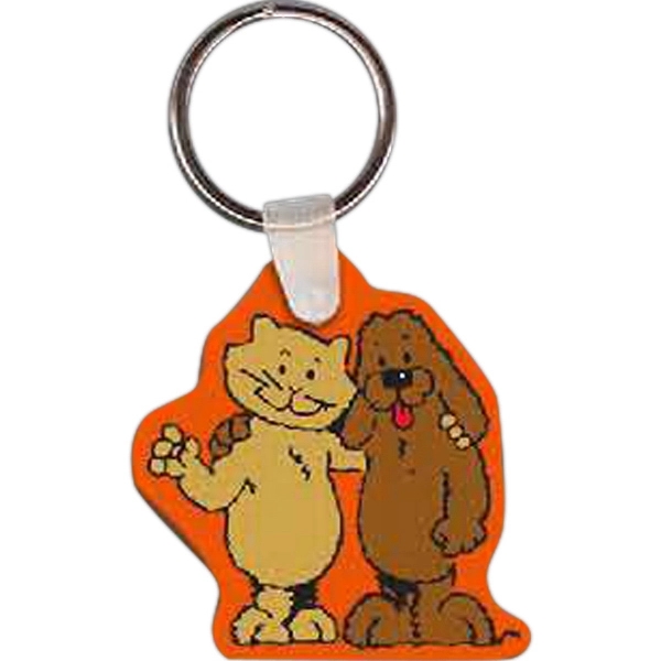 Full color cat and dog shaped key tag that measures 1.9"... from ASI 56100 Gemini Ind Inc / Gemini Line™