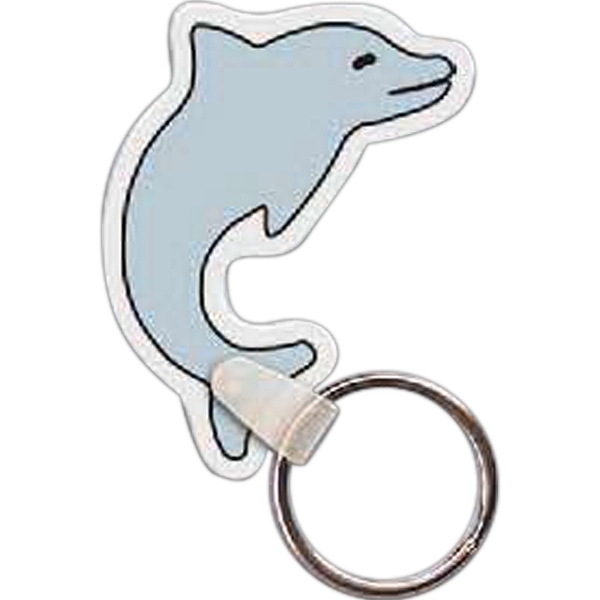 Full-color dolphin-shaped key tag, 1.76"W x 2.25"H... from ASI 56100 Gemini Ind Inc / Gemini Line™
