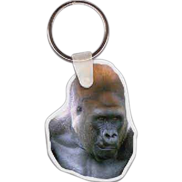 Full-color gorilla-shaped key tag, 1.59" W x 2.1" H... from ASI 56100 Gemini Ind Inc / Gemini Line™