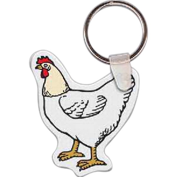 Hen shaped key tag that measures 1.78" W x 2.09" H... from ASI 56100 Gemini Ind Inc / Geminiline