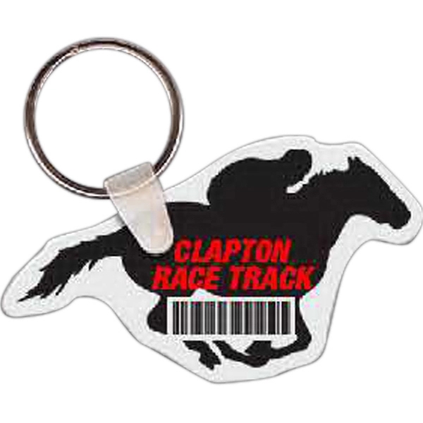 Key tag shaped like a horse with a rider.... from ASI 56100 Gemini Ind Inc / Gemini Line™