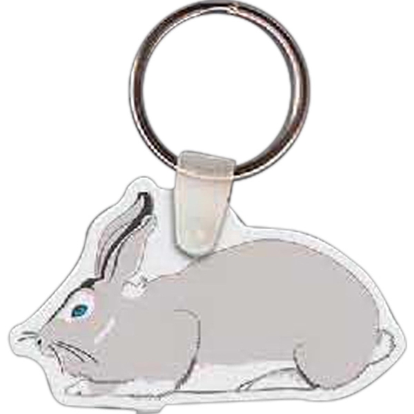 Rabbit shaped key tag, 2.35" W x 1.38" H... from ASI 56100 Gemini Ind Inc / Gemini Line™