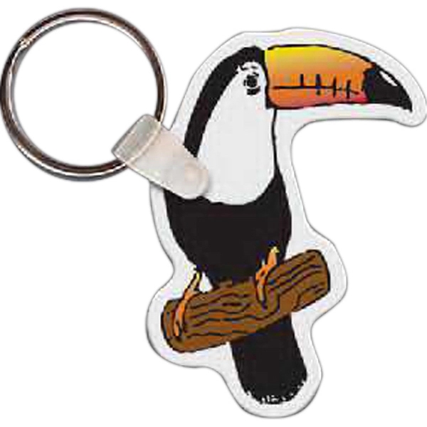 Full color toucan shaped key tag, 1.75" W x 2.43" H.... from ASI 56100 Gemini Ind Inc / Gemini Line™