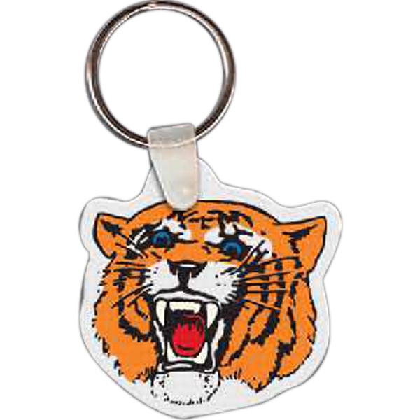 Full color tiger shaped key tag, 1.87" W x 1.88" H.... from ASI 56100 Gemini Ind Inc / Gemini Line™