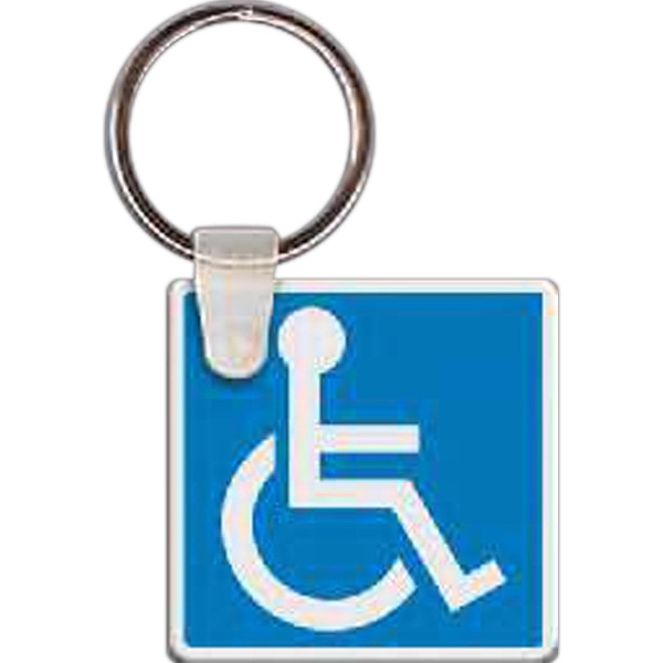 Full color handicap sign shaped key tag, 1.89" W x 1.76"... from ASI 56100 Gemini Ind Inc / Gemini Line™