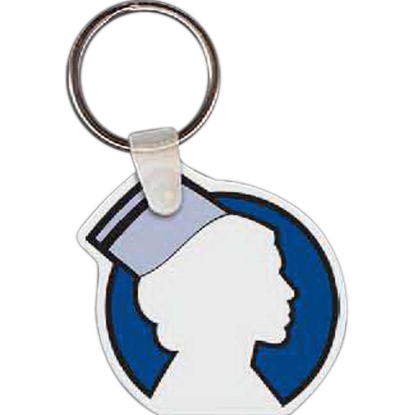 Key tag with outline of a nurse.... from ASI 56100 Gemini Ind Inc / Gemini Line™