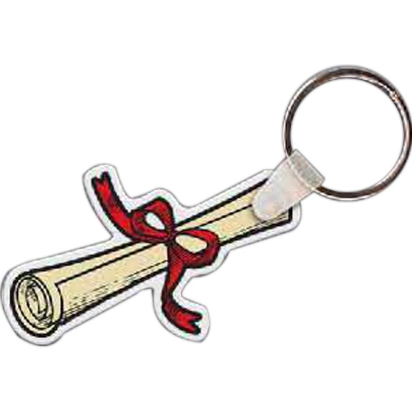 Diploma shaped key tag, 2.37" W x 1.44" H... from ASI 56100 Gemini Ind Inc / Gemini Line™
