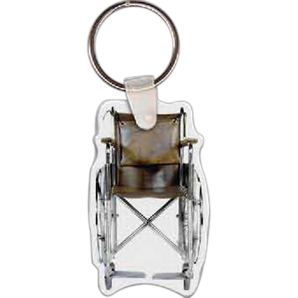 Wheelchair shaped key tag, measuring 1.38" W x 2.31" H and... from ASI 56100 Gemini Ind Inc / Gemini Line™