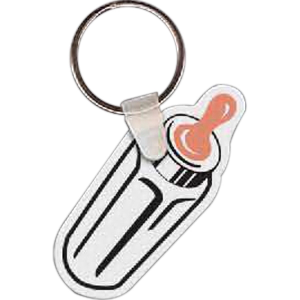 Baby bottle-shaped key tag, 1.75" W x 1.95" H.... from ASI 56100 Gemini Ind Inc / Gemini Line™