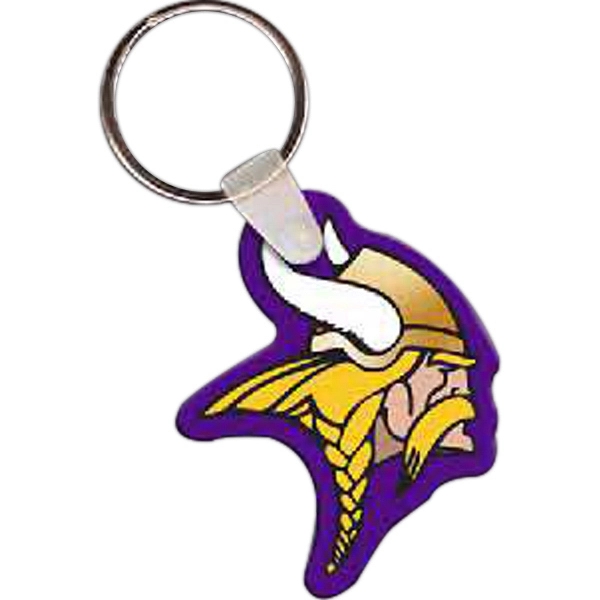 Viking mascot-shaped key tag, 1.65"W x 2.10"H... from ASI 56100 Gemini Ind Inc / Gemini Line™