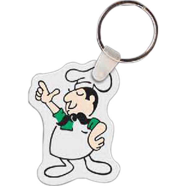 Full color chef shaped key tag.... from ASI 56100 Gemini Ind Inc / Gemini Line™