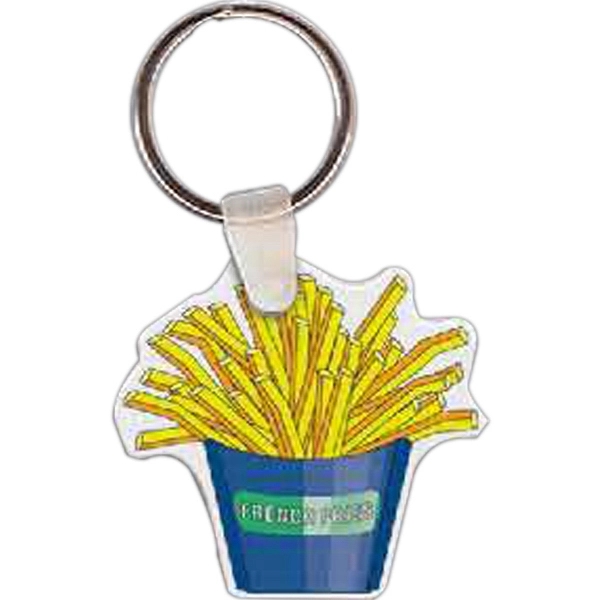 French fries shaped key tag that measures 1.8" W x 1.75"... from ASI 56100 Gemini Ind Inc / Gemini Line™
