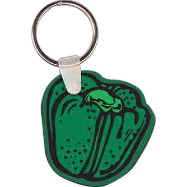 Green pepper shaped key tag, 1.8" W x 1.87" H.... from ASI 56100 Gemini Ind Inc / Gemini Line™