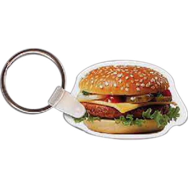 Full color hamburger shaped key tag.... from ASI 56100 Gemini Ind Inc / Gemini Line™