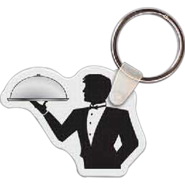 Key tag in the shape of a restaurant waiter.... from ASI 56100 Gemini Ind Inc / Gemini Line™