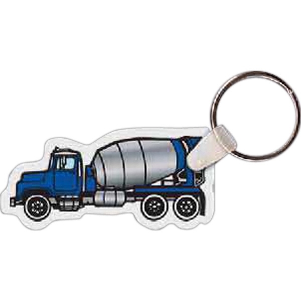 Full color cement truck shaped key tag that measures 2.53" W... from ASI 56100 Gemini Ind Inc / Gemini Line™