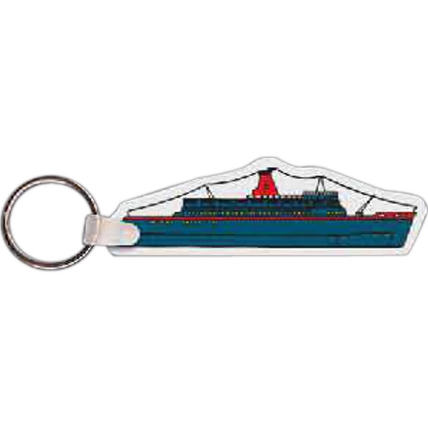 USA-made key tag shaped like a cruise ship.... from ASI 56100 Gemini Ind Inc / Gemini Line™