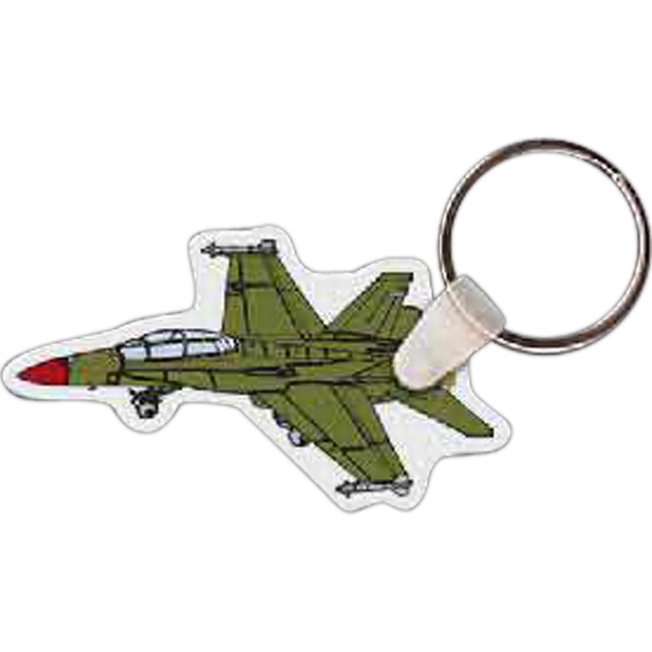 Fighter jet shaped key tag, 2.5" W x 1.42" H.... from ASI 56100 Gemini Ind Inc / Gemini Line™