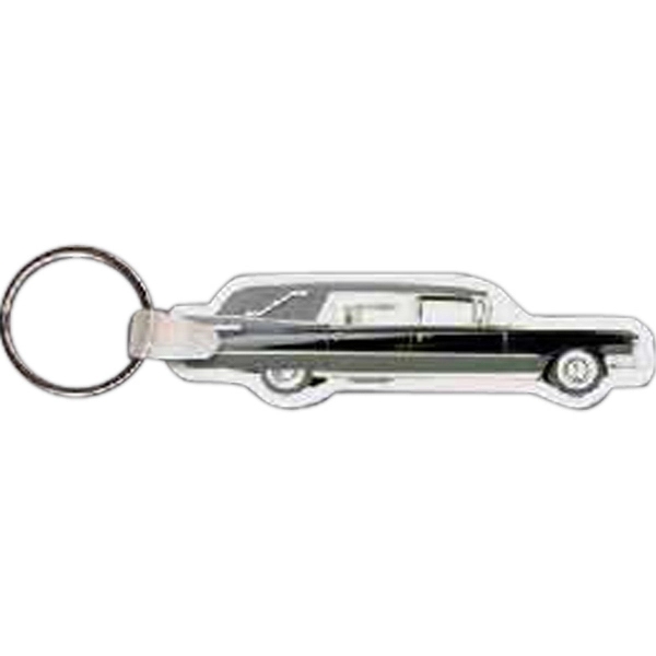 Full color hearse shaped key tag, 3.33" W x 0.95" H.... from ASI 56100 Gemini Ind Inc / Gemini Line™