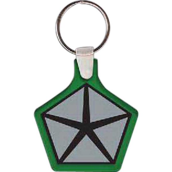 Chrysler car company logo key tag, 2"W x 2.25"H... from ASI 56100 Gemini Ind Inc / Gemini Line™