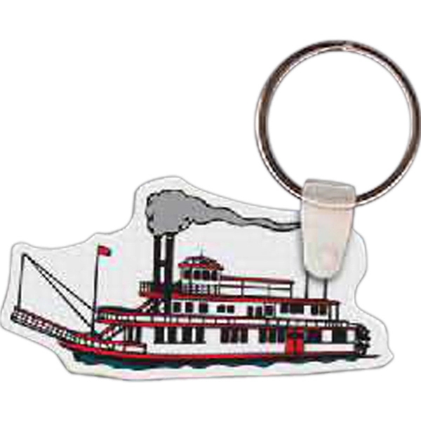 Steamboat shaped key tag, 2.5" W x 1.29" H.... from ASI 56100 Gemini Ind Inc / Gemini Line™
