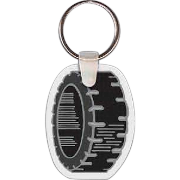 Tire-shaped key tag, 1.62"W x 2.25"H... from ASI 56100 Gemini Ind Inc / Gemini Line™