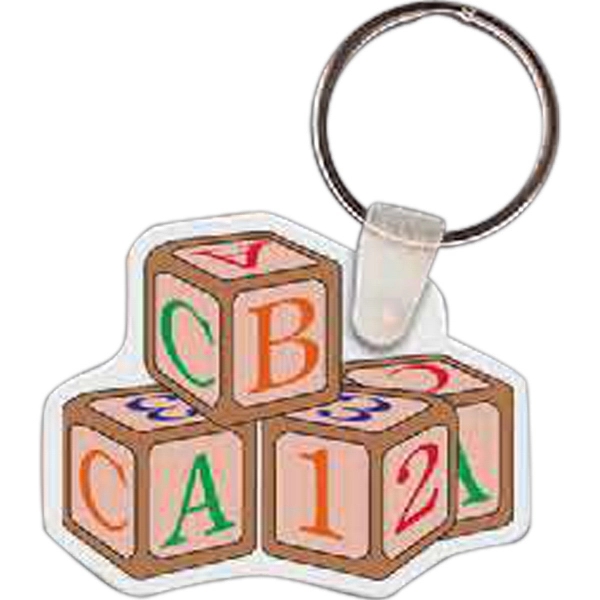 Blocks shaped-key tag, 2.1" W x 1.64" H... from ASI 56100 Gemini Ind Inc / Gemini Line™