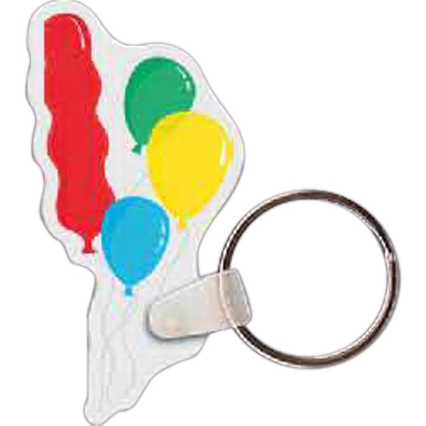 Full-color balloons-shaped key tag, 1.28" W x 2.5" H... from ASI 56100 Gemini Ind Inc / Gemini Line™