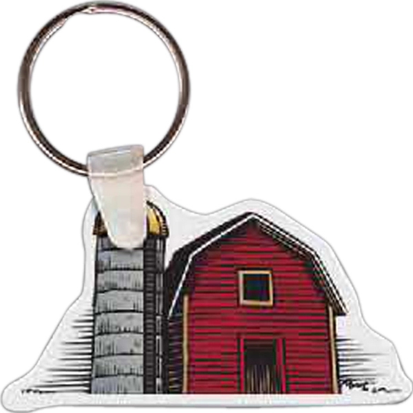 Full color barn shaped key tag that measures 2.5" W x... from ASI 56100 Gemini Ind Inc / Gemini Line™