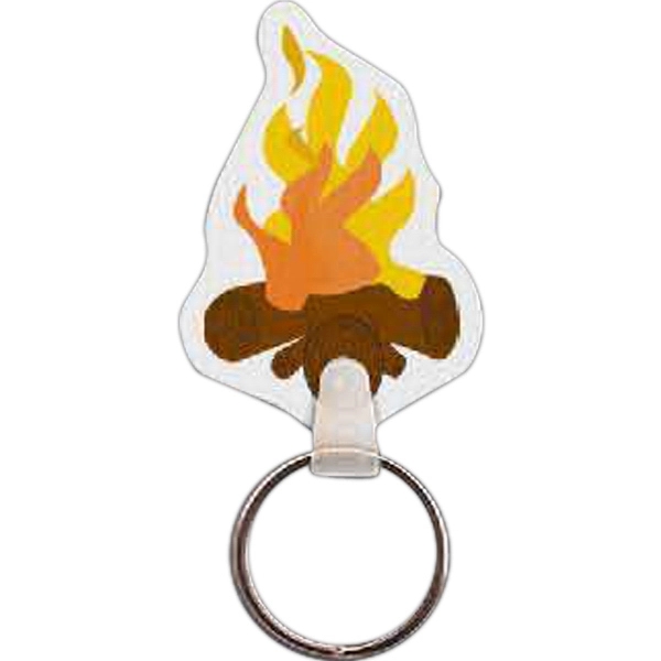 Campfire shaped key tag that measures 1.5" W x 2.18" H... from ASI 56100 Gemini Ind Inc / Gemini Line™