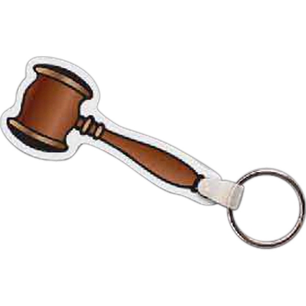 Gavel shaped key tag, 3.17" W x 1.36" H.... from ASI 56100 Gemini Ind Inc / Gemini Line™