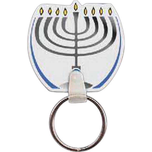 Menorah shaped key tag that measures 1.79" W x 1.7" H... from ASI 56100 Gemini Ind Inc / Gemini Line™