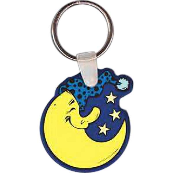 Key tag with cartoon depiction of the moon.... from ASI 56100 Gemini Ind Inc / Gemini Line™