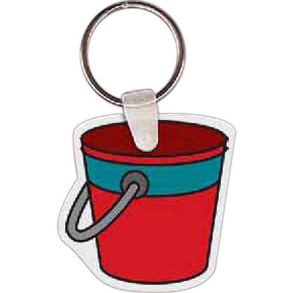 Full color pail shaped key tag that measures 1.8" x 1.79"... from ASI 56100 Gemini Ind Inc / Gemini Line™
