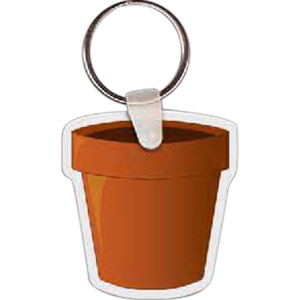 Planter shaped key tag, 1.74" x 1.88".... from ASI 56100 Gemini Ind Inc / Gemini Line™