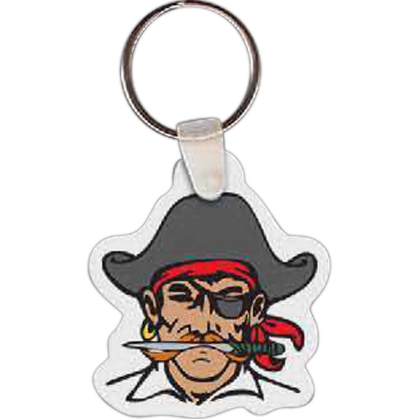 Full color pirate shaped key tag, 1.82" x 2.04".... from ASI 56100 Gemini Ind Inc / Gemini Line™