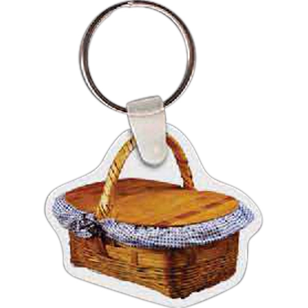 Picnic basket shaped key tag, 2" x 1.71".... from ASI 56100 Gemini Ind Inc / Gemini Line™