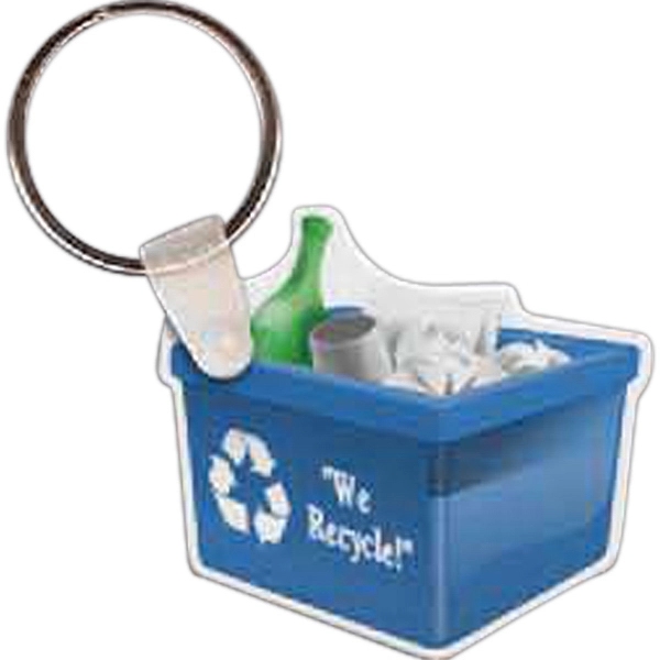 Full-color recycle bin shape key tag, 1.92" x 1.75"... from ASI 56100 Gemini Ind Inc / Gemini Line™