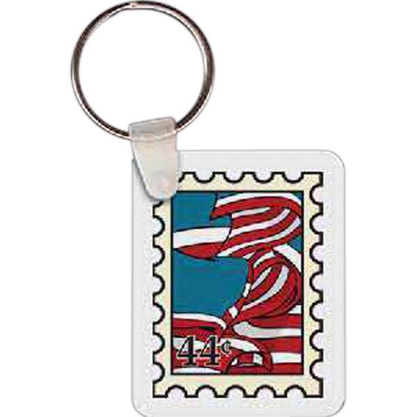 Stamp shaped key tag, 1.56" x 2"... from ASI 56100 Gemini Ind Inc / Gemini Line™