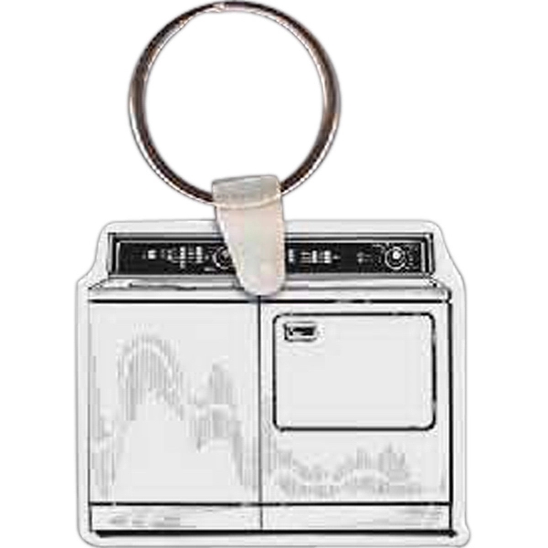 USA made key tag with a Washer and dryer shape.... from ASI 56100 Gemini Ind Inc / Gemini Line™