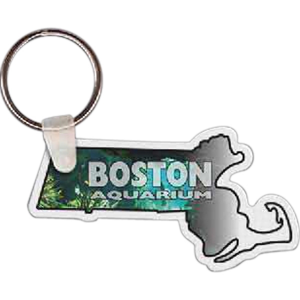 Massachusetts shaped key tag that measures 2.82" x 1.51"... from ASI 56100 Gemini Ind Inc / Gemini Line™