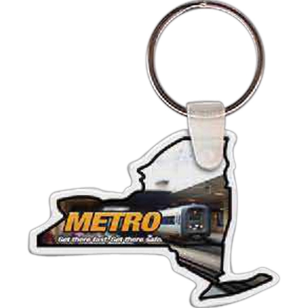 New York shaped key tag that measures 2.23" x 1.58"... from ASI 56100 Gemini Ind Inc / Gemini Line™